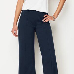 Wearever Double-Face Jersey Pintucked Crops and